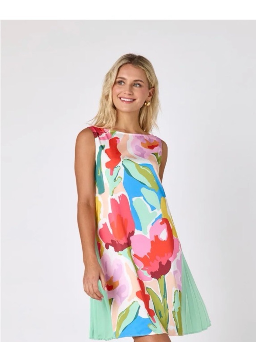 crosby Multicolor Floral Sleeveless Shift Dress